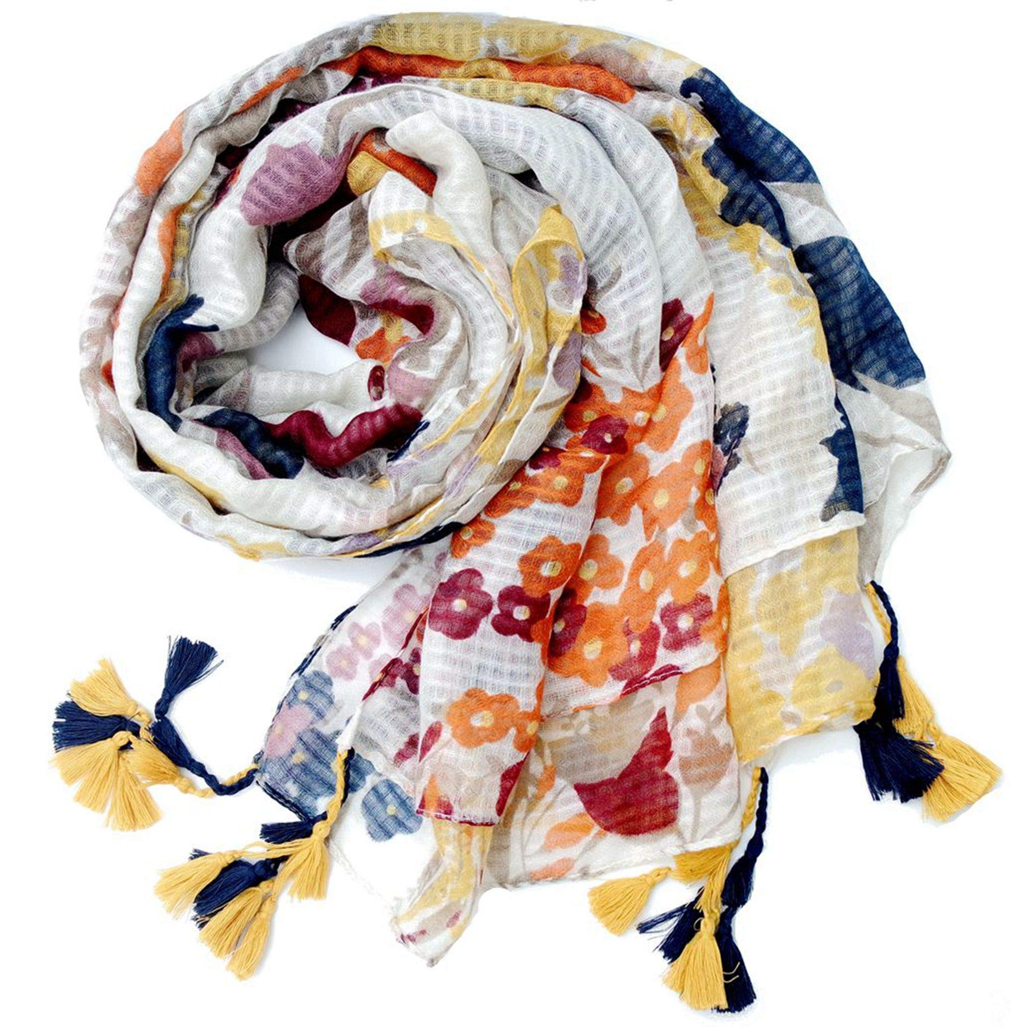 Scarf for Women Lightweight Paisley Floral Fashion for Fall Winter Scarves Shawl Wrap