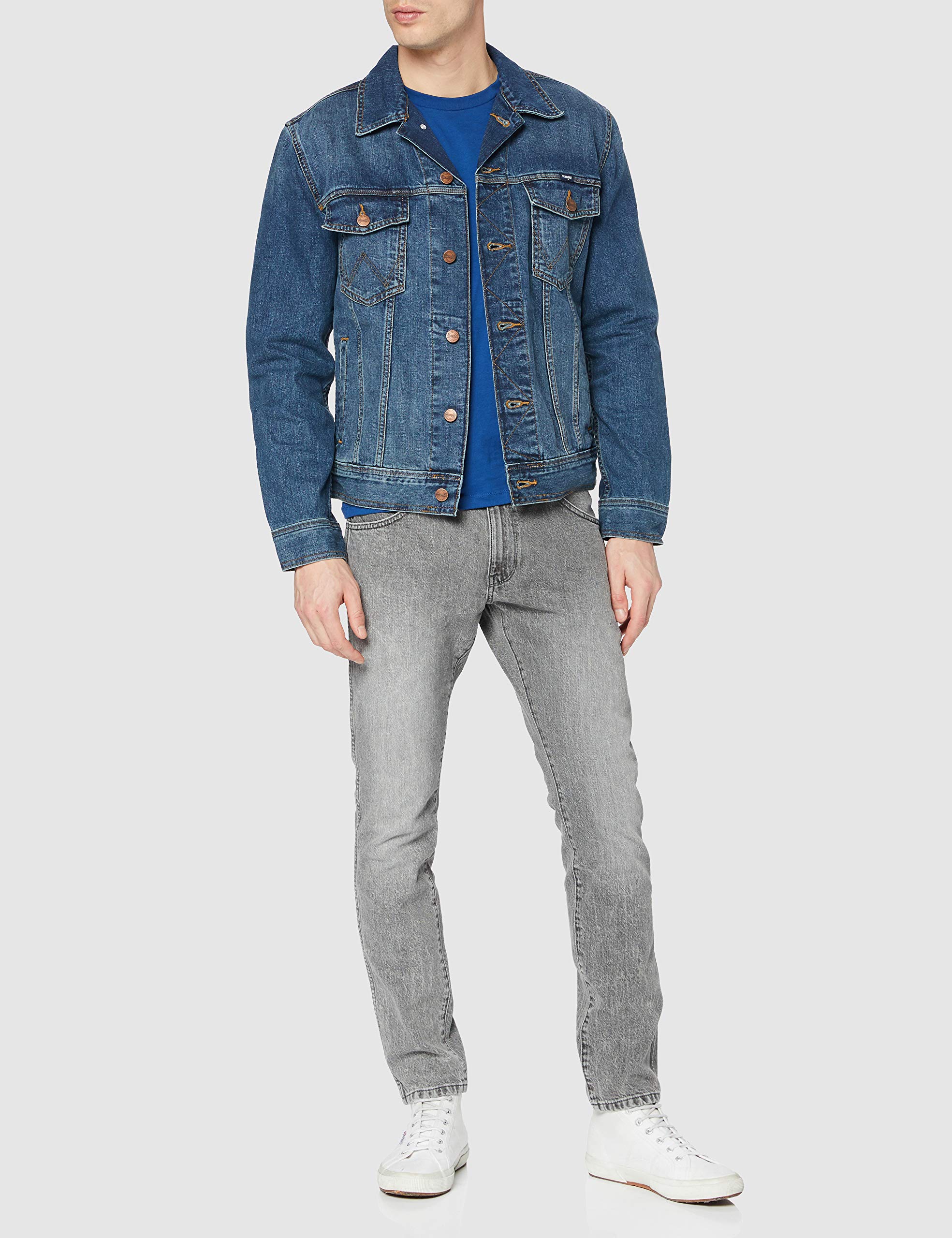 Wrangler Herren Classic Denim Jacket Jeansjacke (1er Pack)