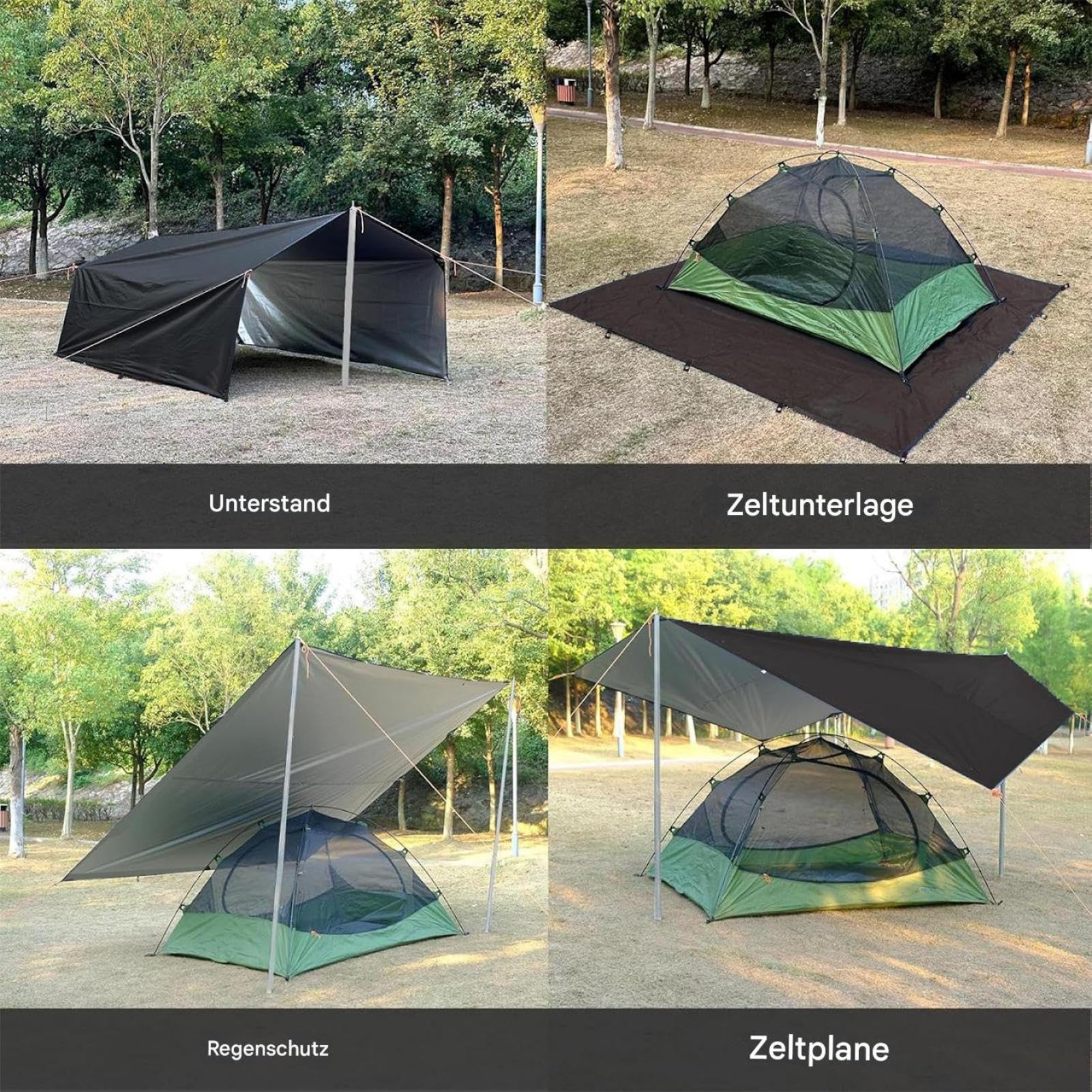 Tarp De Tente bâche, abri de Pluie, équipement de Survie, Sac de Rangement