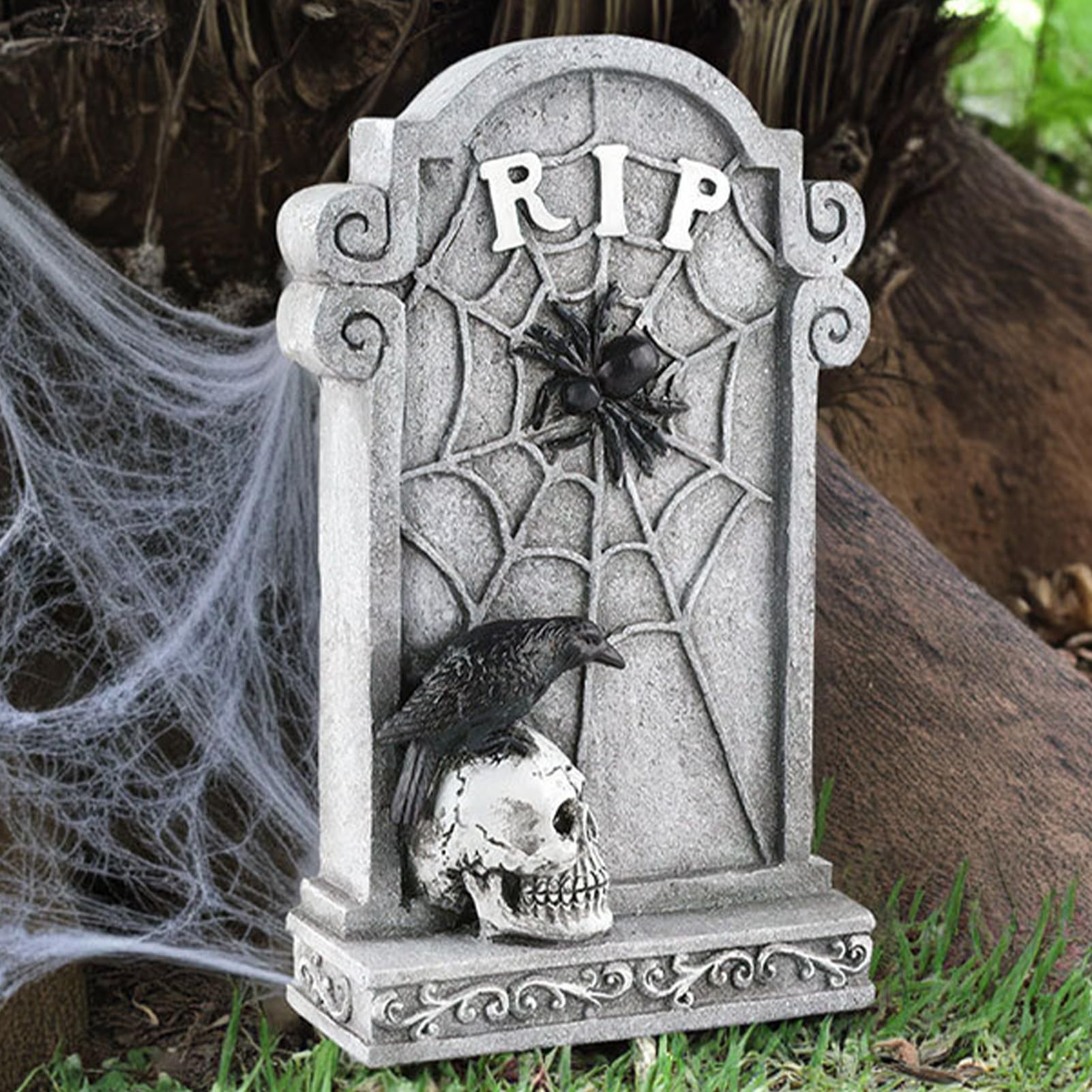 Nagrobki Halloween Straszne Płyty Nagrobne z Czaszka, Znaki Ogrodowe