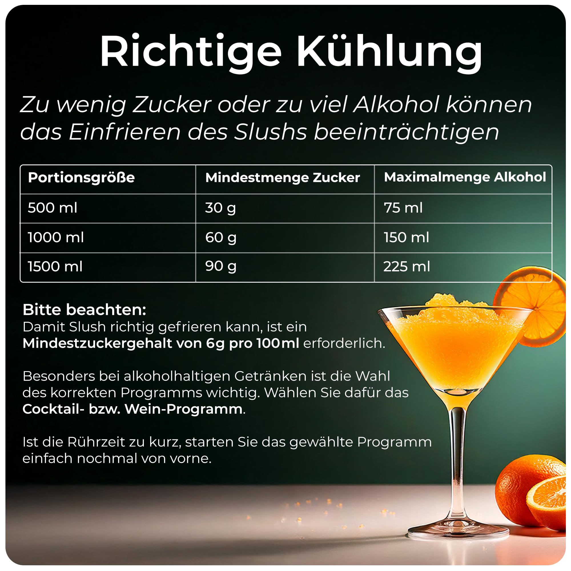 KLAMER Slush Maschine 2,6L mit 5 Programmen Turbo Freeze digitales Rezeptbuch