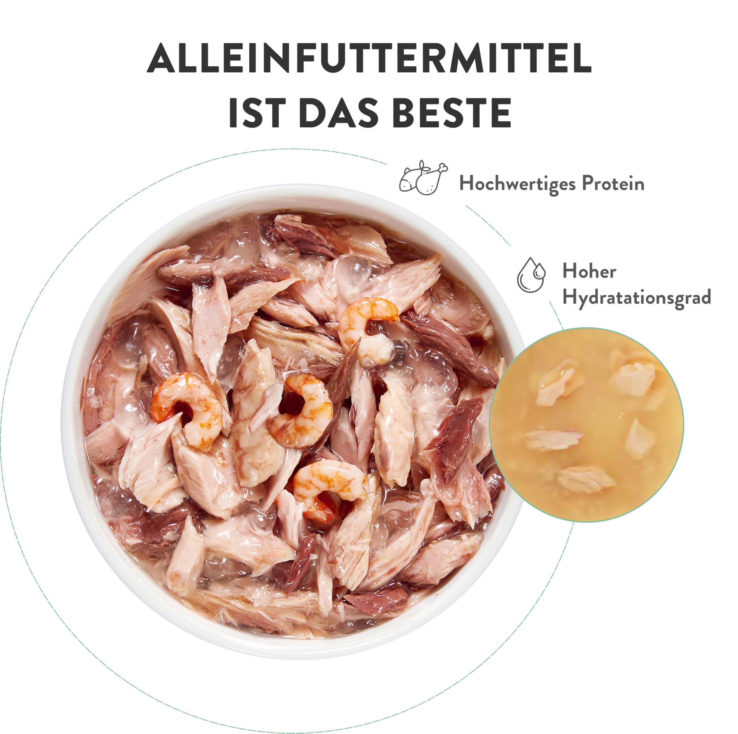 Schesir, Thunfisch mit Schinken in Gelee, Vollwertiges Nassfutter für Katzen, Mit Zugesetzten Vitaminen, 100% Natürlich, Cruelty-Free, 6 x 50 g