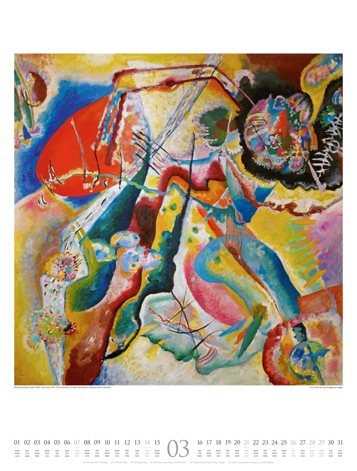 Der Blaue Reiter Kalender 2027 | Aufbruch in die Moderne: Farbintensiver Kunst-Kalender im großen Hochformat (50x66 cm) | Expressionismus