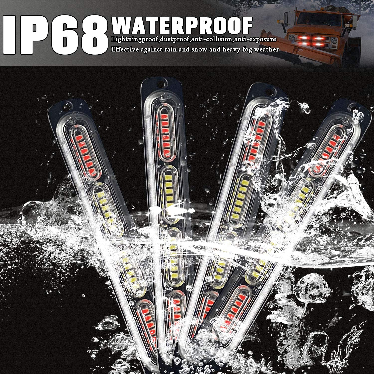 Red Sticker On Emergency Light Snapklik.com : LED Emergency Strobe Light 24-LED Red White Red Flashing ...