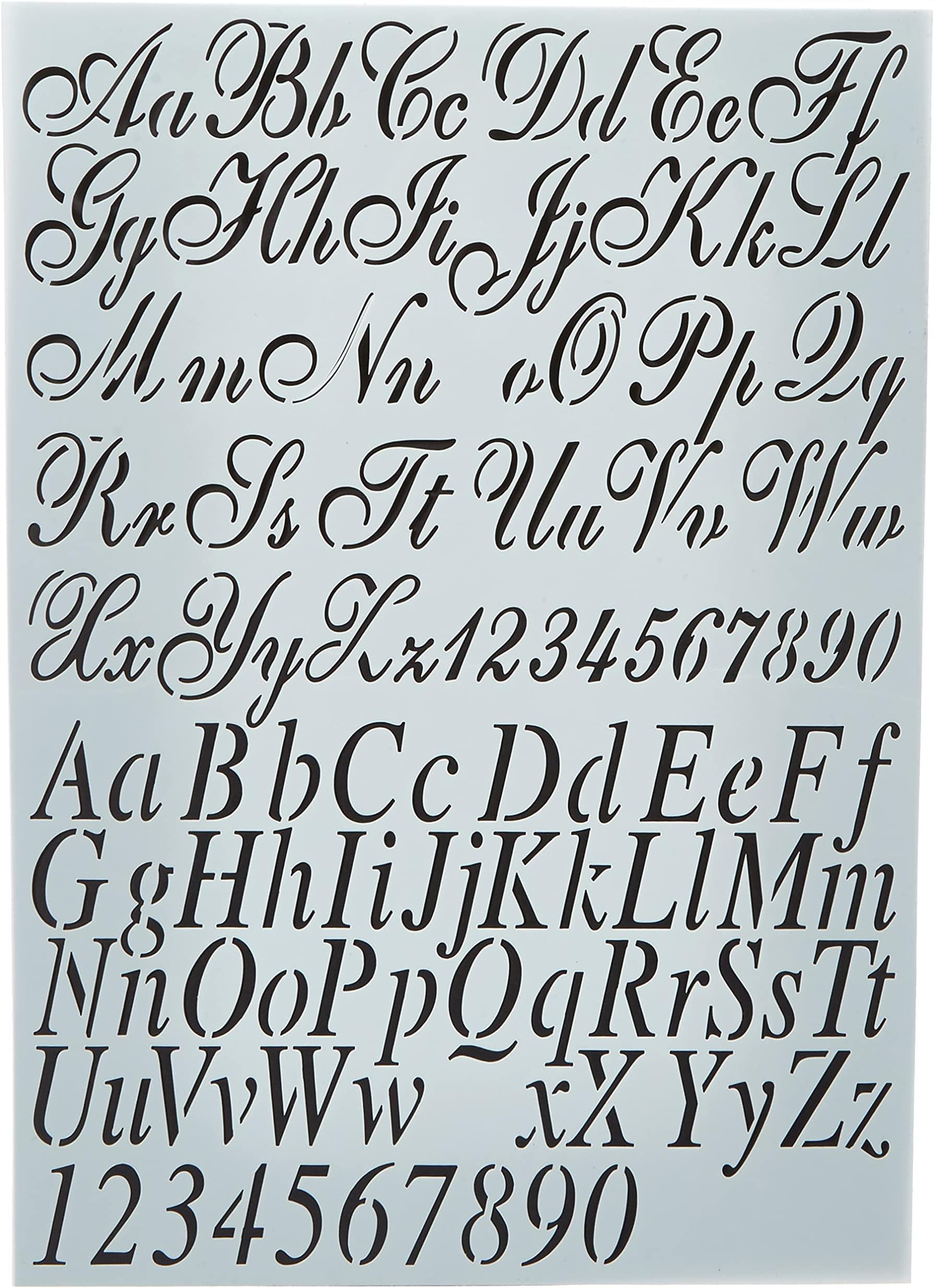 470.455.002 Stencil Art, A4, Letters 2