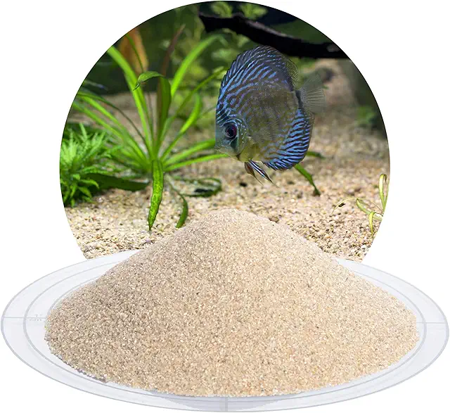 Beiger Aquariumsand 25 kg, feiner Kies für Süß- & Meerwasseraquarien