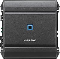 Alpine S-A60M S-Series 600W Class D Monoblock Subwoofer Amplifier - Powerful Bass for Any Car Audio Setup