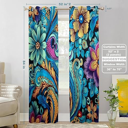 Vista 86 de Shrahala Ethnic Geometric Tribal Kitchen Valances Half Window Curtain, Native American Navajo Tribal Design Print Kitchen Valance for Window Ink