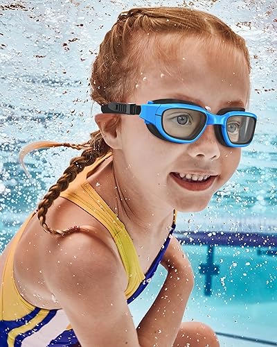 Miniatura 7 de Gafas de natación para niños, gafas de natación para niños de 6 a 14 años, antivaho con protección UV para niños y niñas