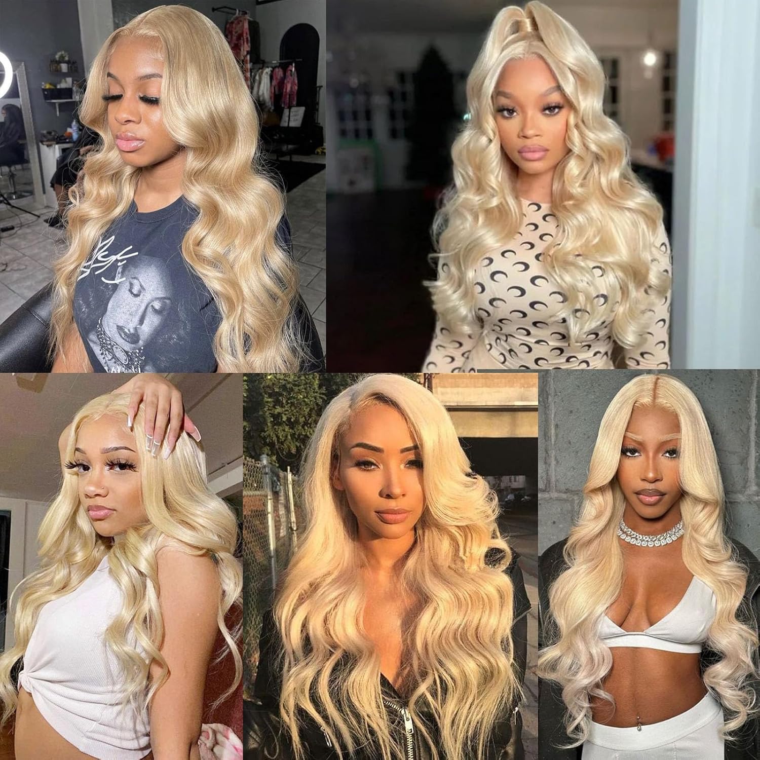 Lovestory Blonde Color Synthetic Lace Front Wigs Long Wavy Hair Loose Curly Glueless Pre Plucked Heat Resistant Synthetic Lace Front Wig for Women