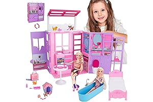 Barbie Dream Doll House 2-Story Foldable Dollhouse