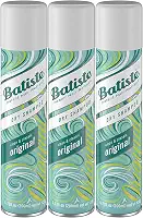 Batiste Shampoos Secos, Fragrância Original, 6,73 Fl Oz, Pacote com 3 (AD1162)