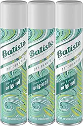 Batiste Shampoos Secos, Fragrância Original, 6,73 Fl Oz, Pacote com 3 (AD1162)