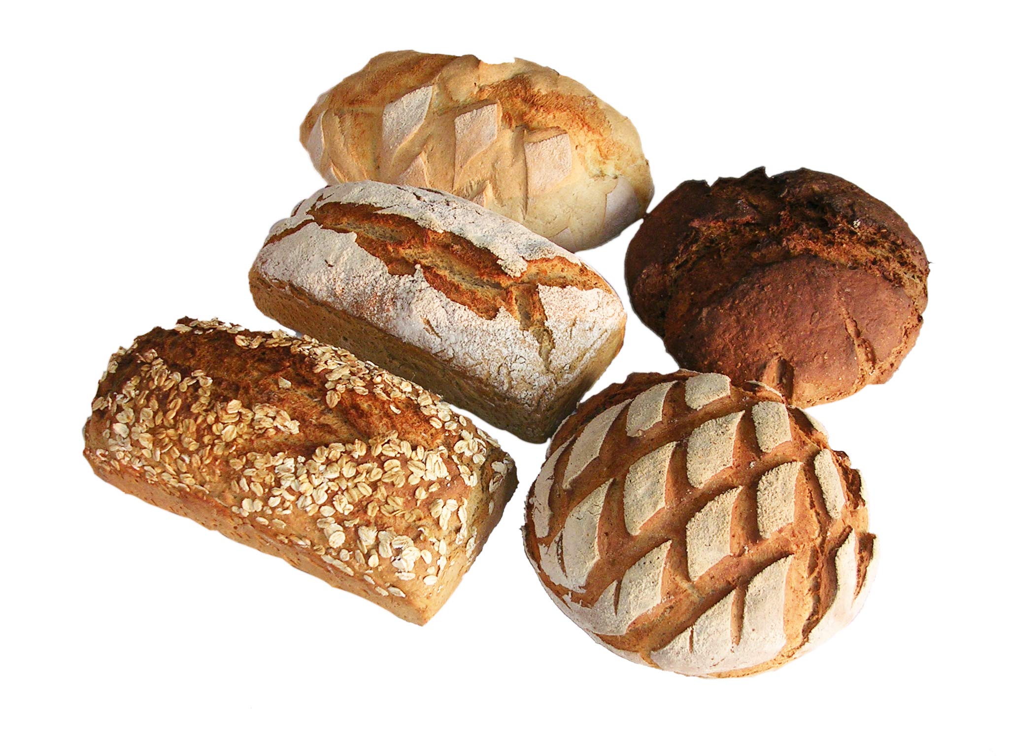 Hobbybäcker Blitzbrot-Starterset, 6 Backmischungen für Brote, perfekt Anfänger, schnell und unkompliziert Brote selber backen, Trockenhefe und Box inklusive