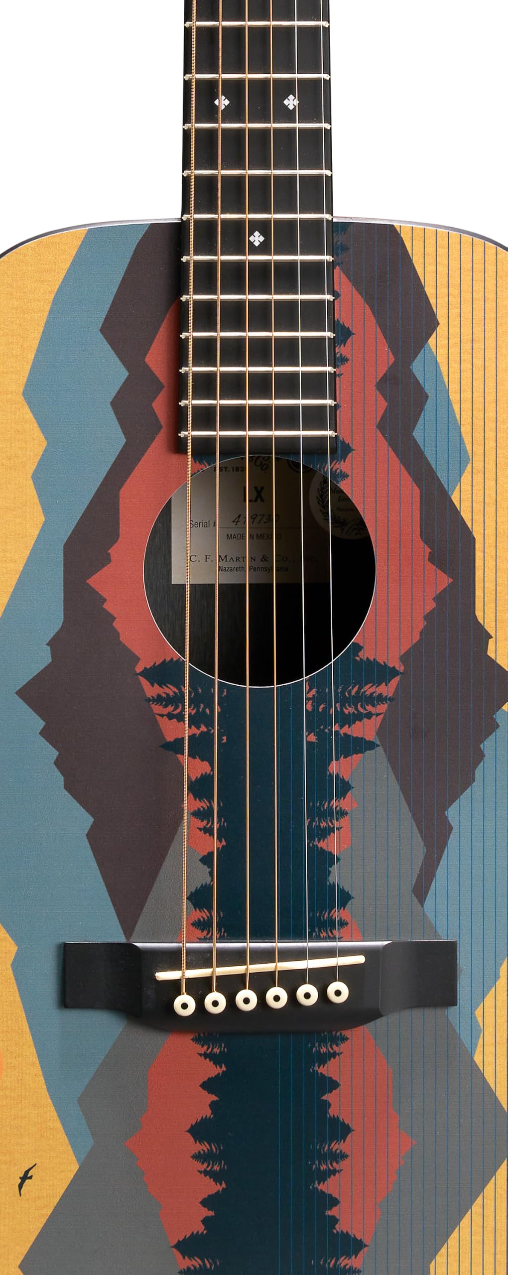 Martin LX1 Life is Good Guitare Folk Voyage Acoustique | Guitare Folk acoustique format voyage