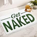 Small Bath Mat Pink Bathroom Rugs - Trendy Absorbent Cute Rugs, Pink Bathroom Decor, Non Slip Bath Mat Decor Funny Rug Aesthetic Bathmats for Sink tub and Shower 16" x 24"