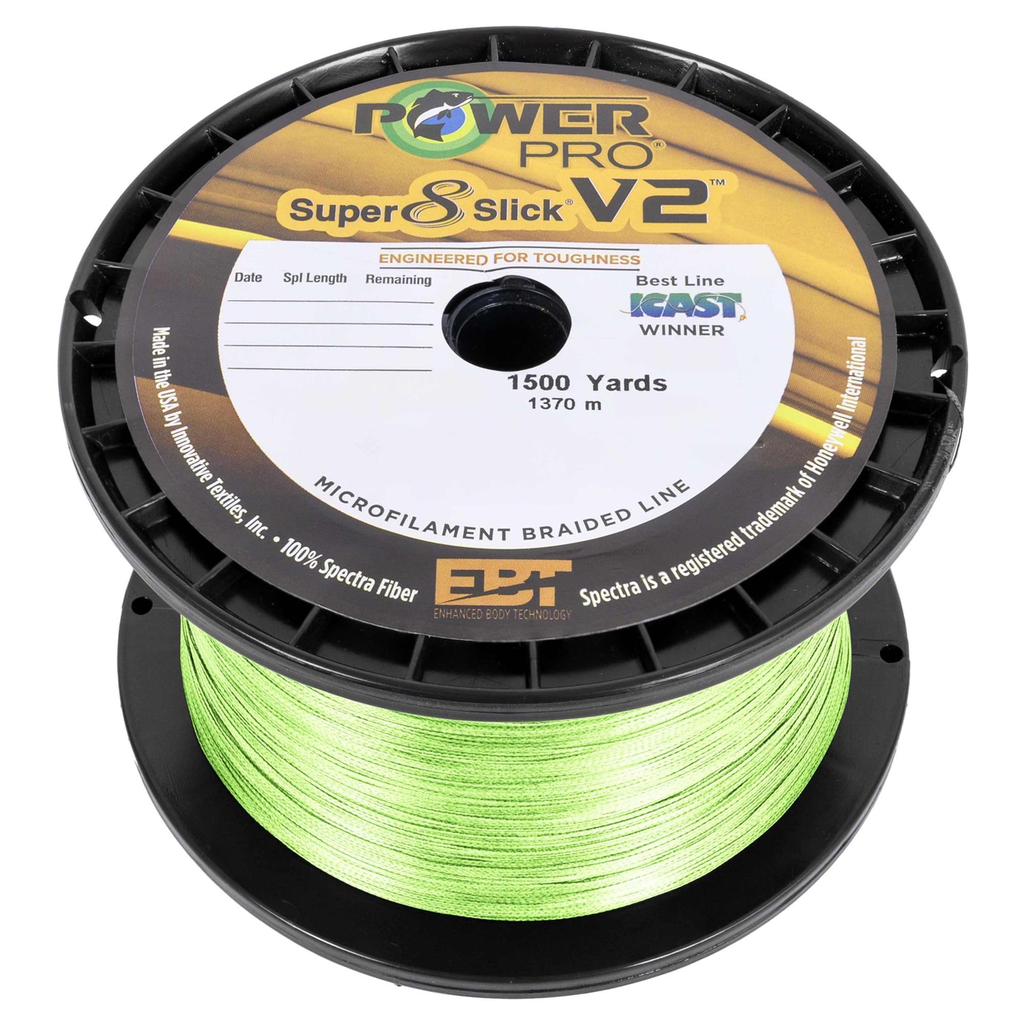 PowerPro 31500081500C SSV2 8 Lb 1500 Yd Aqua Green, one Size
