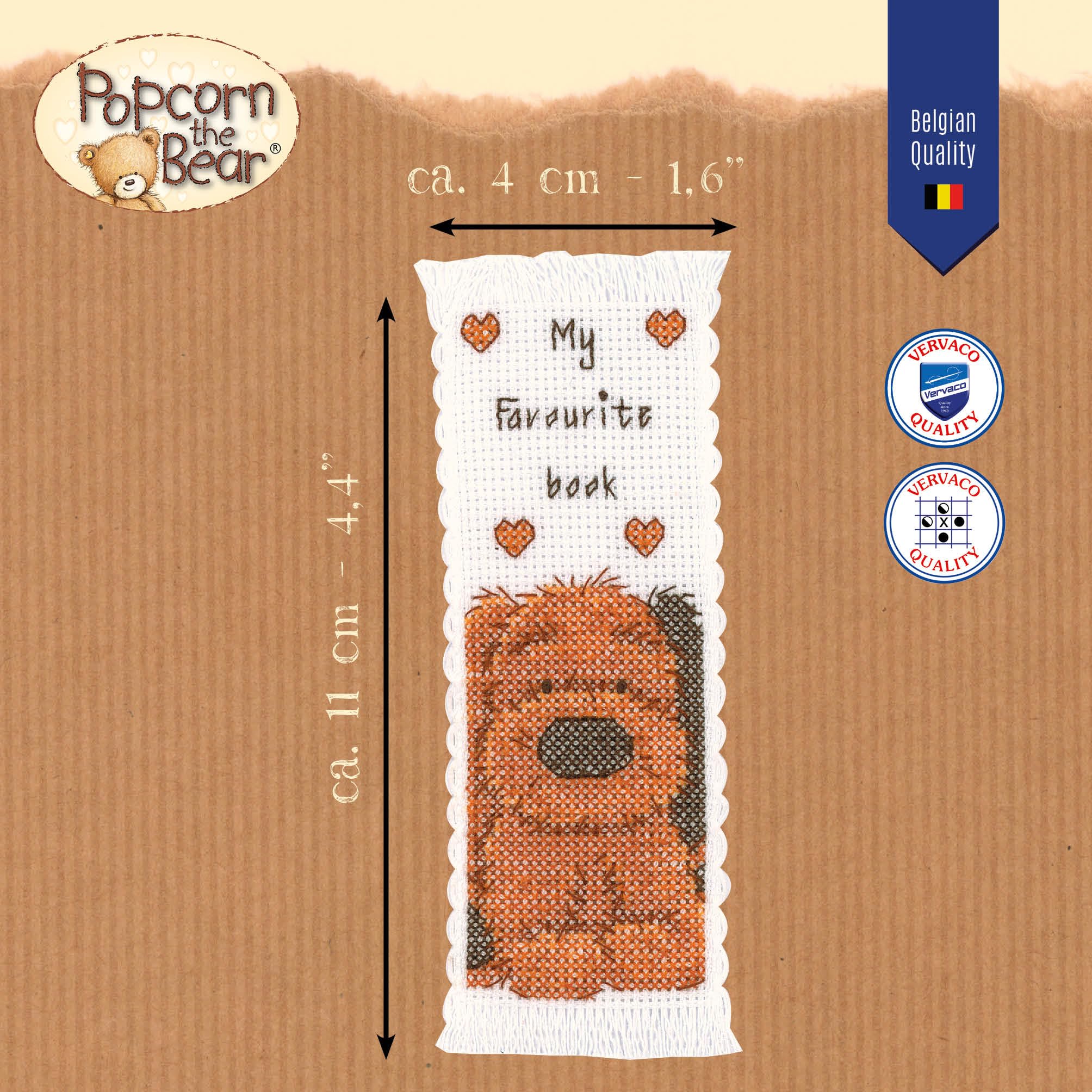 Kit de point de croix Popcorn l'ours 1695/VB05 - France