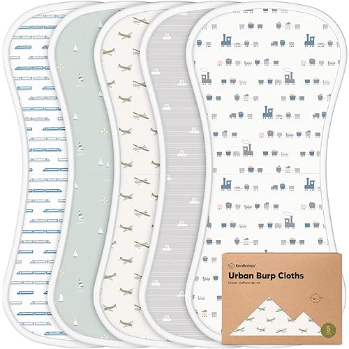 Paños orgánicos para eructos para bebés, niños y niñas, paquete de 5 paños para eructos ultra absorbentes, ropa para eructos, toalla para recién