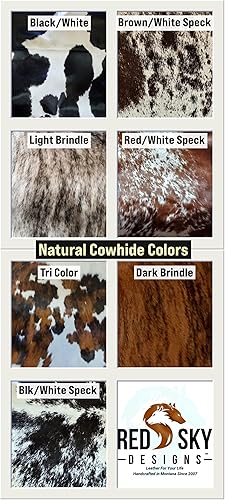 Miniatura 8 de CUSTOM Cowhide Leather Can Huggie, Personalized Beer Coolie, Brew Wrap, Beverage Sleeve, eather Gift (Black/White Speckled Hair On Cowhide)