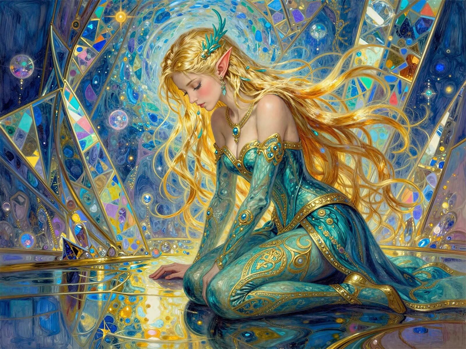 Diamond Painting Fantasía, Diamond Painting Kit para Adultos, 26x33 inch Artista de escenario 5D Square Kit Completo de Pintura de Diamante, DIY Bordado de Cristal, Punto de Cruz para Decoración Pared