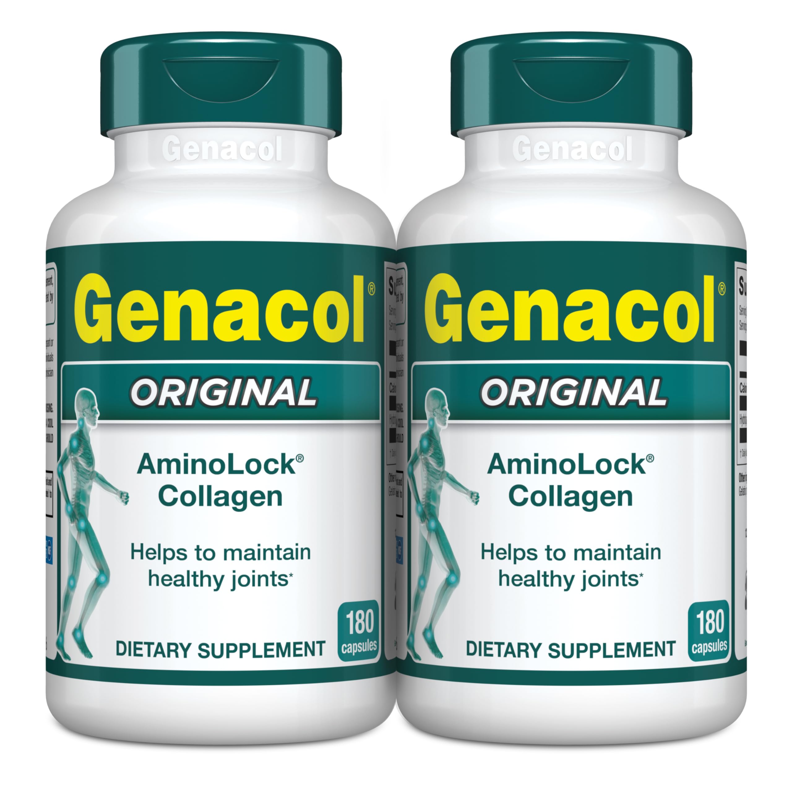 Genacol Original – Collagen Supplement with Ultra-Hydrolyzed Peptides for Joint Health Support, Value Duo-Pack, 360 Capsules (120-Day Supply)