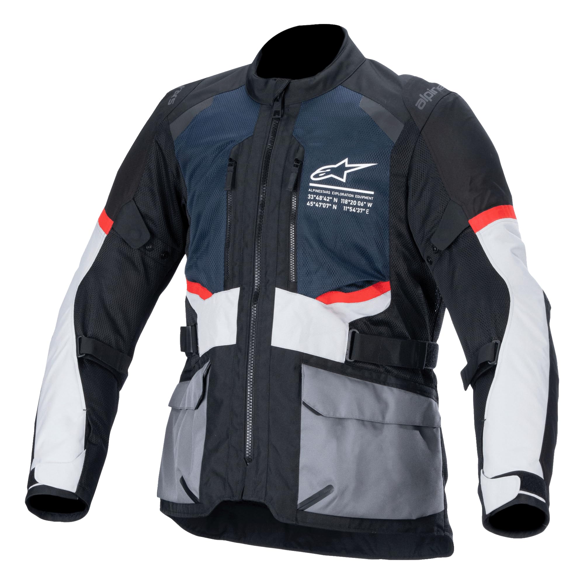 (L) Alpinestars Andes Air Drystar Jacket Deep Blue / Black / Ice Grey Blue,Black,Grey 8059347354422
