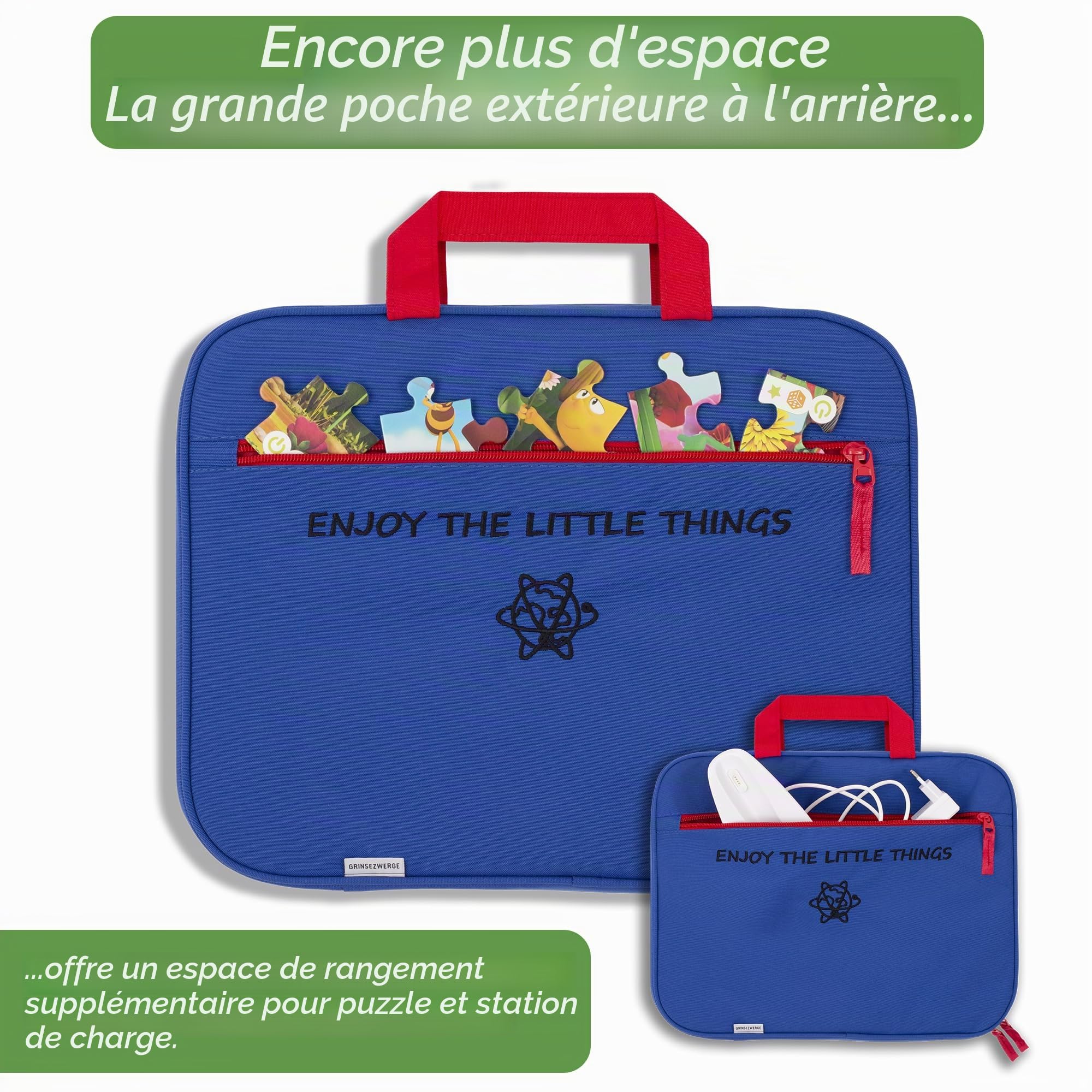 GRINSEZWERGE Étui pour Livres TipToi et Stylo TipToi et Accessoires | Convient également pour Les tablettes et Edurino | Kit de démarrage Tip TOI