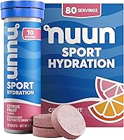 Vista 30 de Nuun Sport - Tabletas de electrolitos para una hidratación proactiva, ponche de frutas, paquete de 8 (80 porciones)