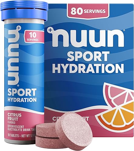 Nuun, Pastillas Hidratantes con Electrolitos, Nuun, Citrus Fruit, 1, 1