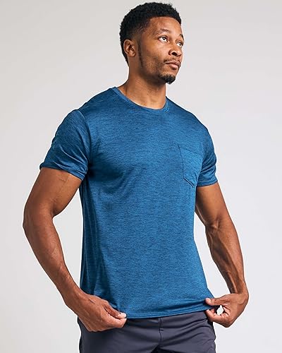 Miniatura 2 de Real Essentials Paquete de 4 camiseta deportiva de manga corta Dry-Fit para hombre (disponible en tallas grandes y altas)