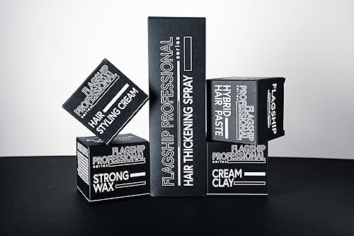 Miniatura 4 de FLAGSHIP Arcilla crema profesional  Arcilla para el cabello de fijación media firme con acabado mate natural  Textura ligera y control durante todo