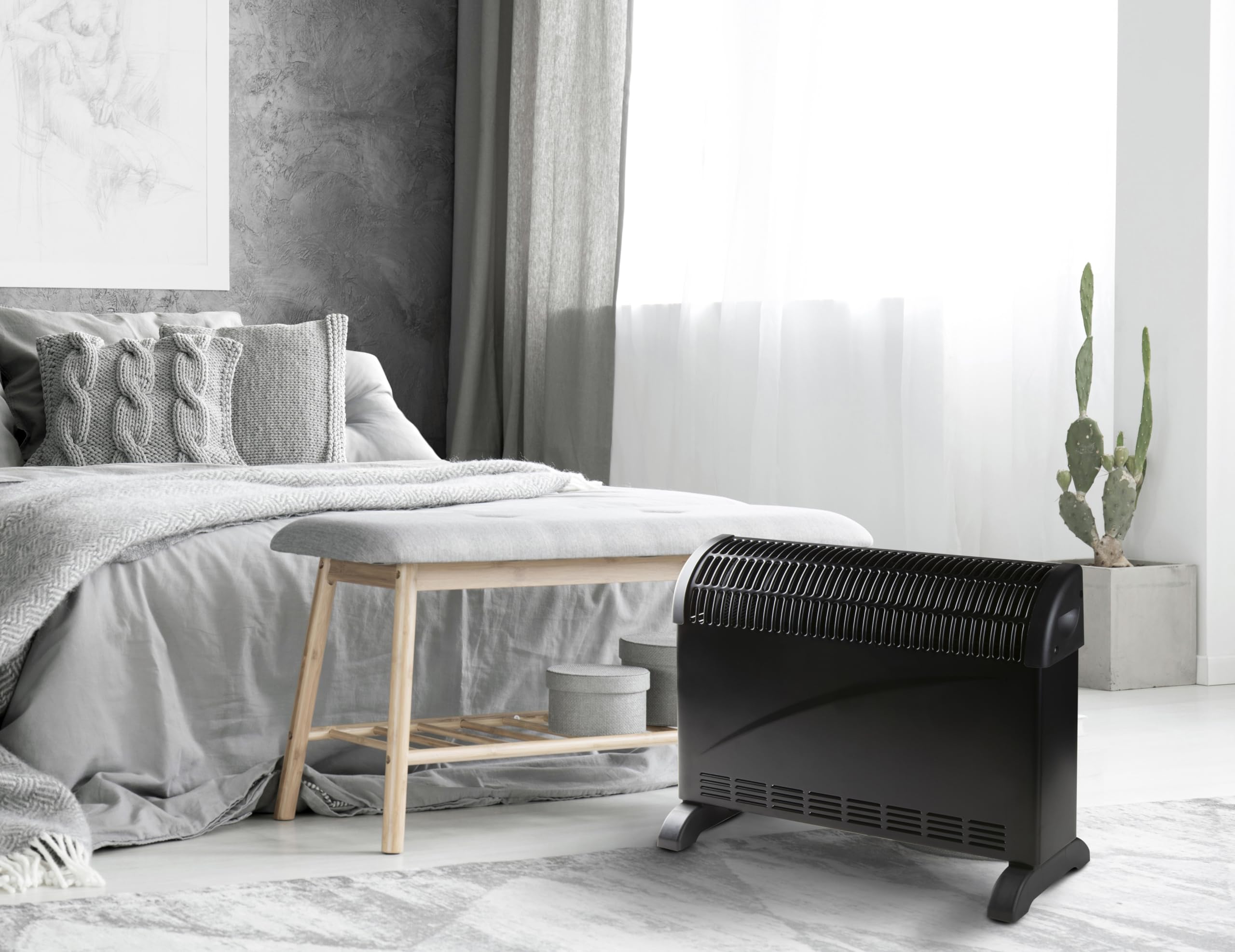 RADIATEUR MOBILE SOUFFLANT NOIR DOMO DO7350CH