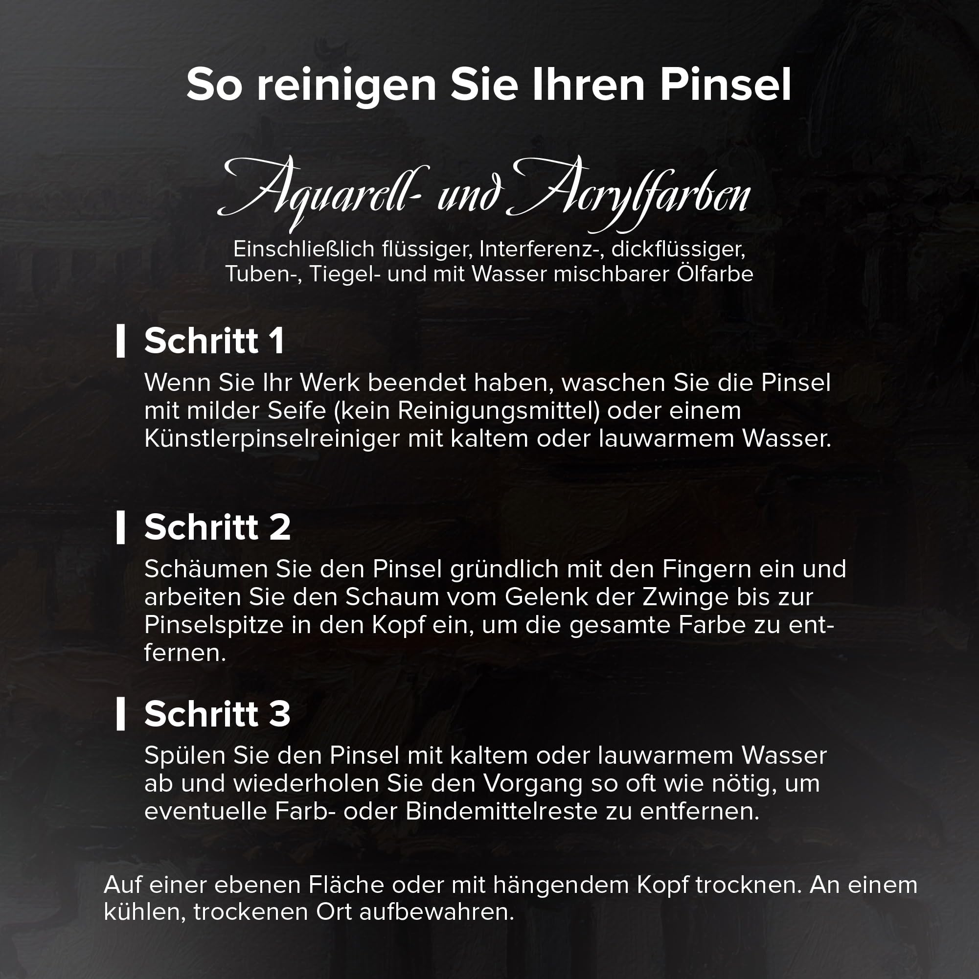 Silver Brush Limited WC-3204S Black Velvet Pinselset für Feine Linien & Details, 3er Set Pinsel, Pinsel Rund in den Größen 0, 2 und 4