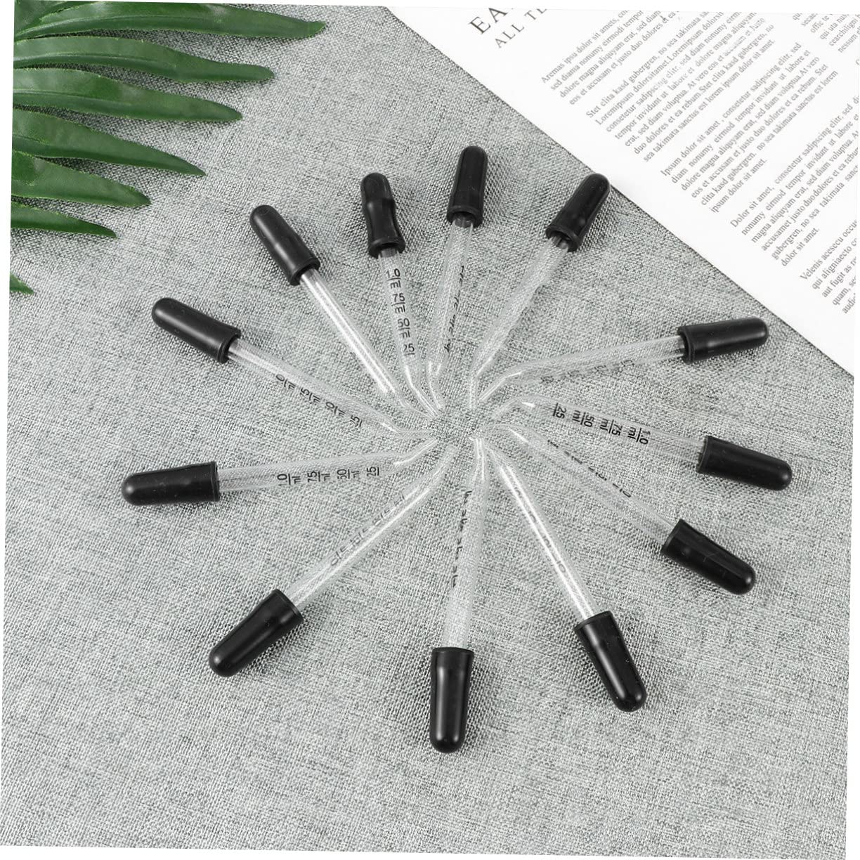 KICHOUSE 12pcs Glass Pipette Laboratories Dropper Liquid Droppers Calibrated Dropper Curved Pipette Pipettes Dropper Dropping Pipettes Empty Dropper Curved Dropper Curved Head Dropper Black