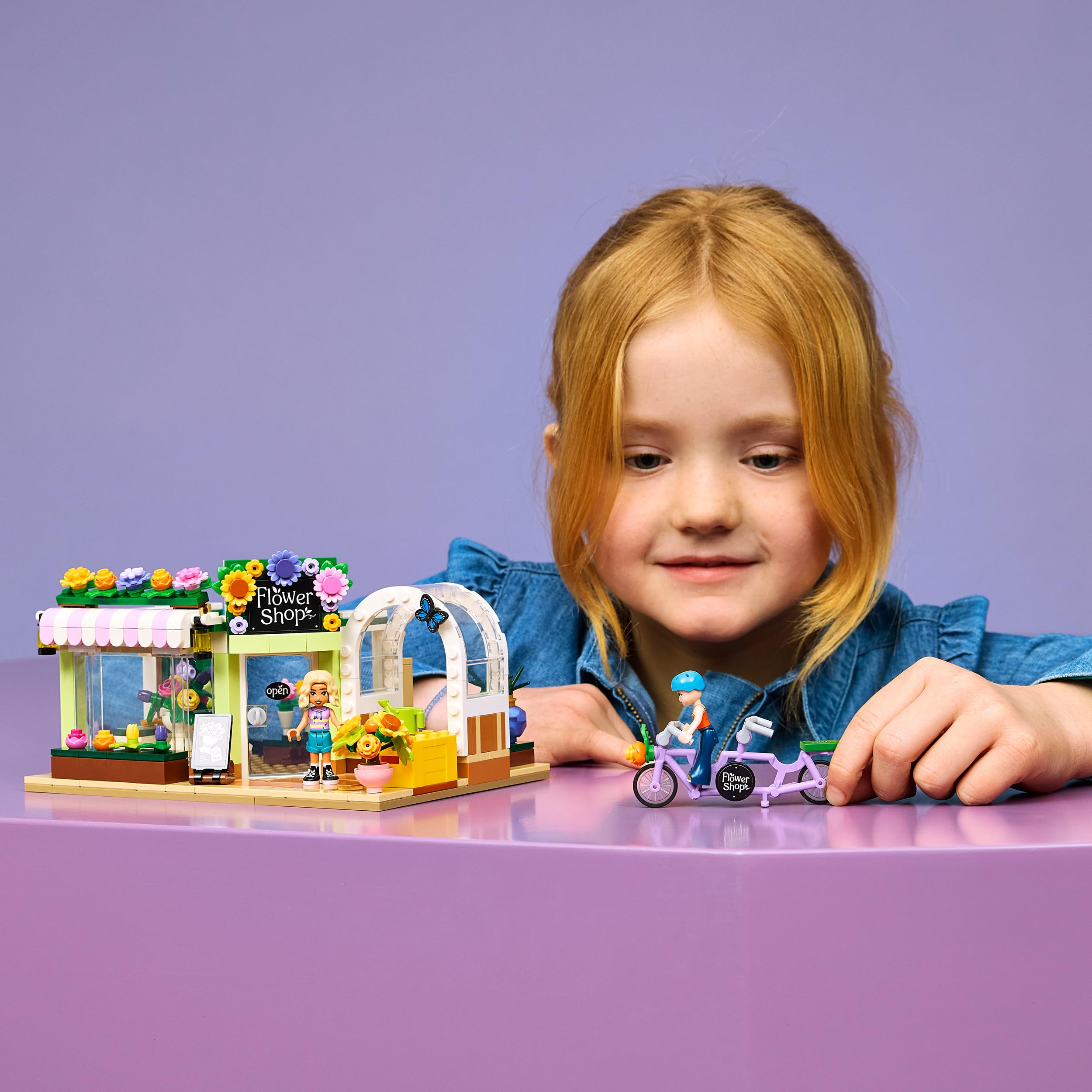 LEGO Friends Kreatywna kwiaciarnia 42693 | Kwiaciarnia, zabawa w sklep, prezent dla dziewczynki i chłopca 7+, 377 elementów