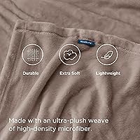 Vista 76 de Bedsure - Manta de vellón, tamaño queen, suave, ligera, afelpada, mullida, acogedora, de microfibra de lujo, color rosa, 90 x 90 pulgadas