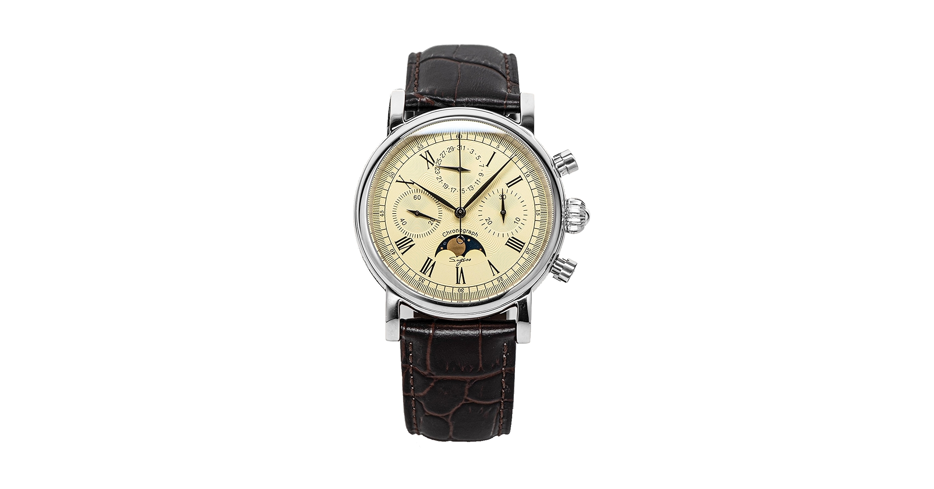 MSC-51　サンコーワ Amazon.com: Sugess MoonPhase Master Gold Swan Neck 40mm S389