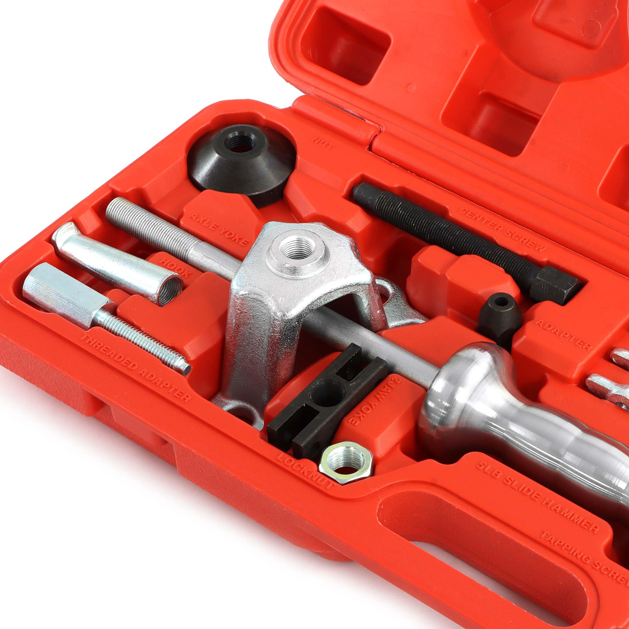 Wiltec Set estrattore per Cuscinetti mozzi Ruota 4 e 5 Fori con Martello Scorrevole