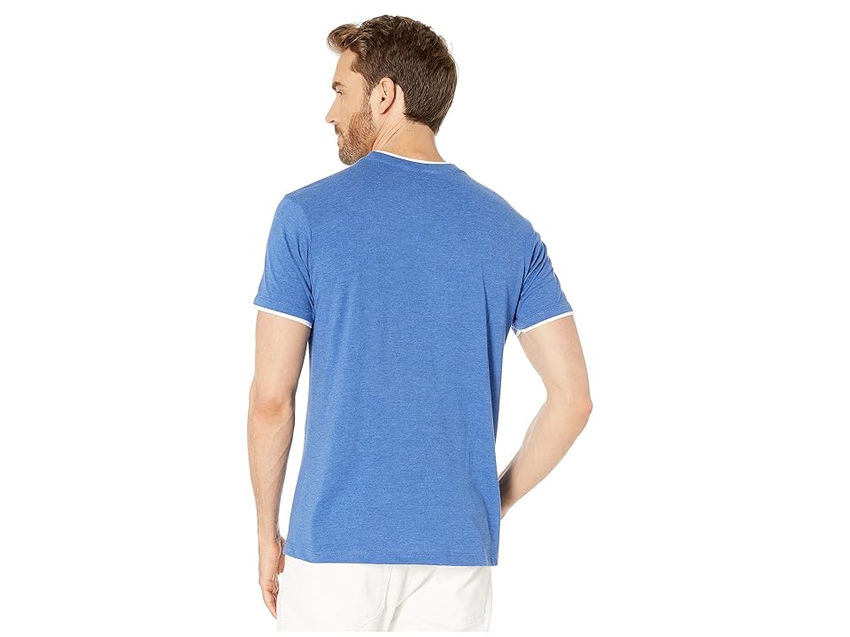 

U.S. POLO ASSN. Double Ringer Crew (Cobalt Heather) Men's Clothing, Blue