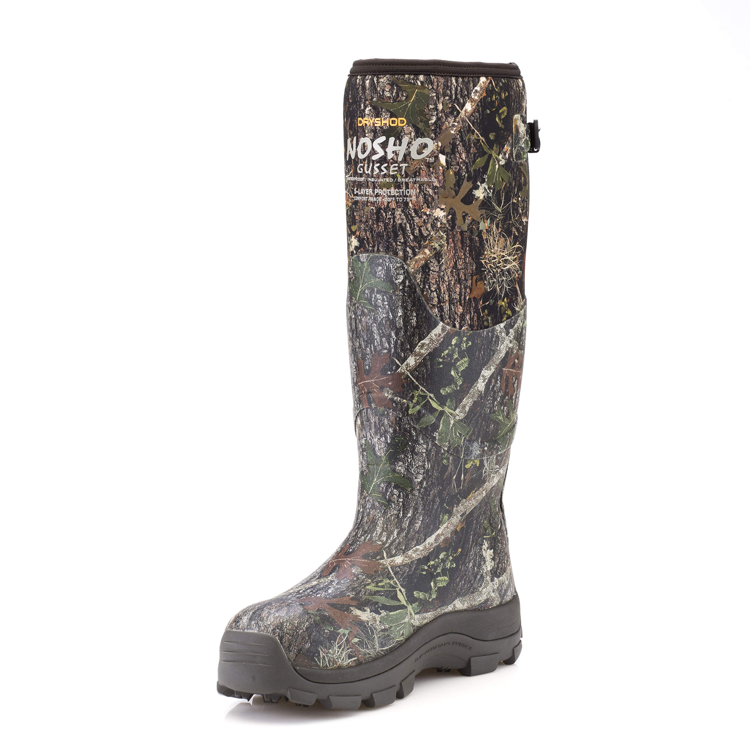 DryshodMen's NoSho Gusset Rubber Hunting Boot | Insulated | Waterproof | Full Camo