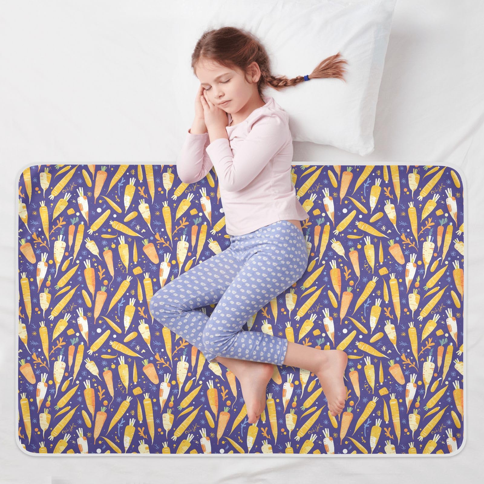 Extra große, wiederverwendbare Wickelunterlage, wasserabweisend, rutschfest, für Kleinkinder, 132,1 x 86,4 cm (L x B)