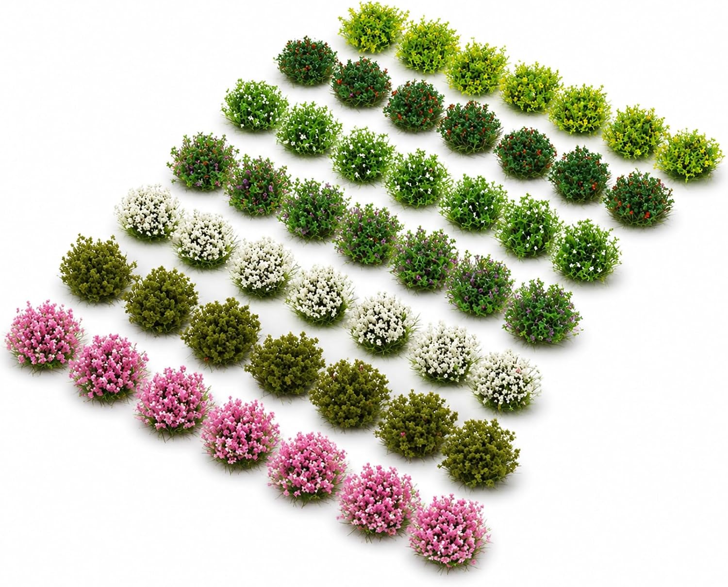 49PCS Miniature Flowers Cluster for Crafts Self-Adhesive