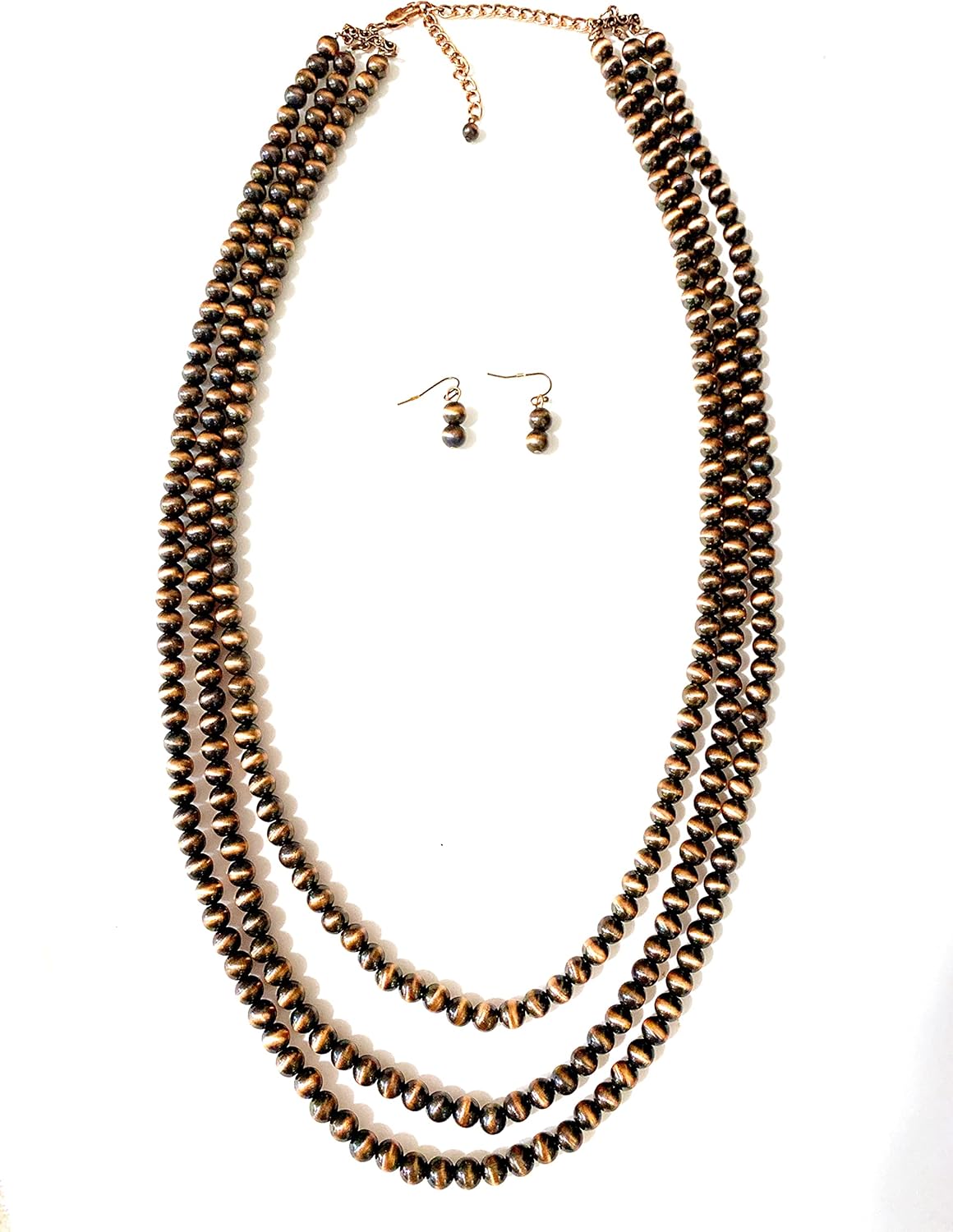 Western Navajo Pearl Multi strand Necklace