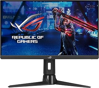 ASUS ROG Strix 380Hz 25” (24.5-inch viewable) 1080P HDR Esports Gaming Monitor (XG259QN) - 0.3ms, Fast IPS, FreeSync Premium, ELMB Sync, DisplayPort, HDMI, USB Hub, DisplayHDR 400, 3 Year Warranty