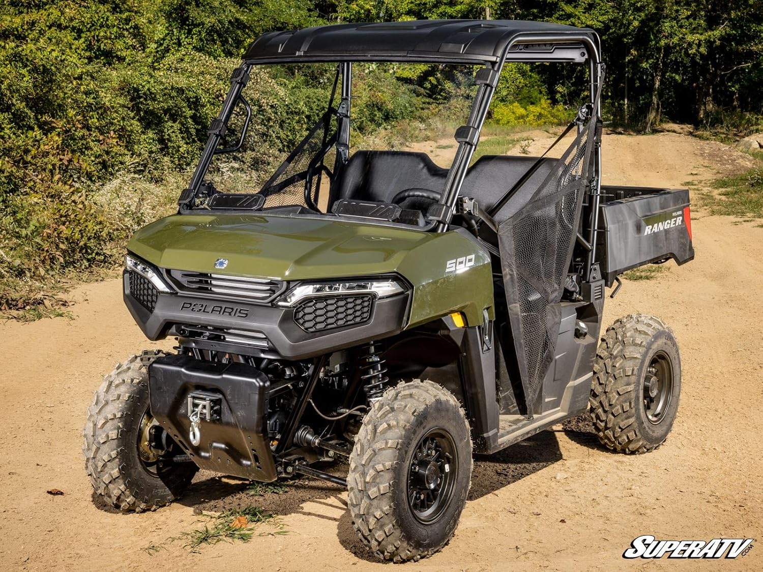 SuperATV Vented Full Windshield Compatible With Polaris Ranger 500