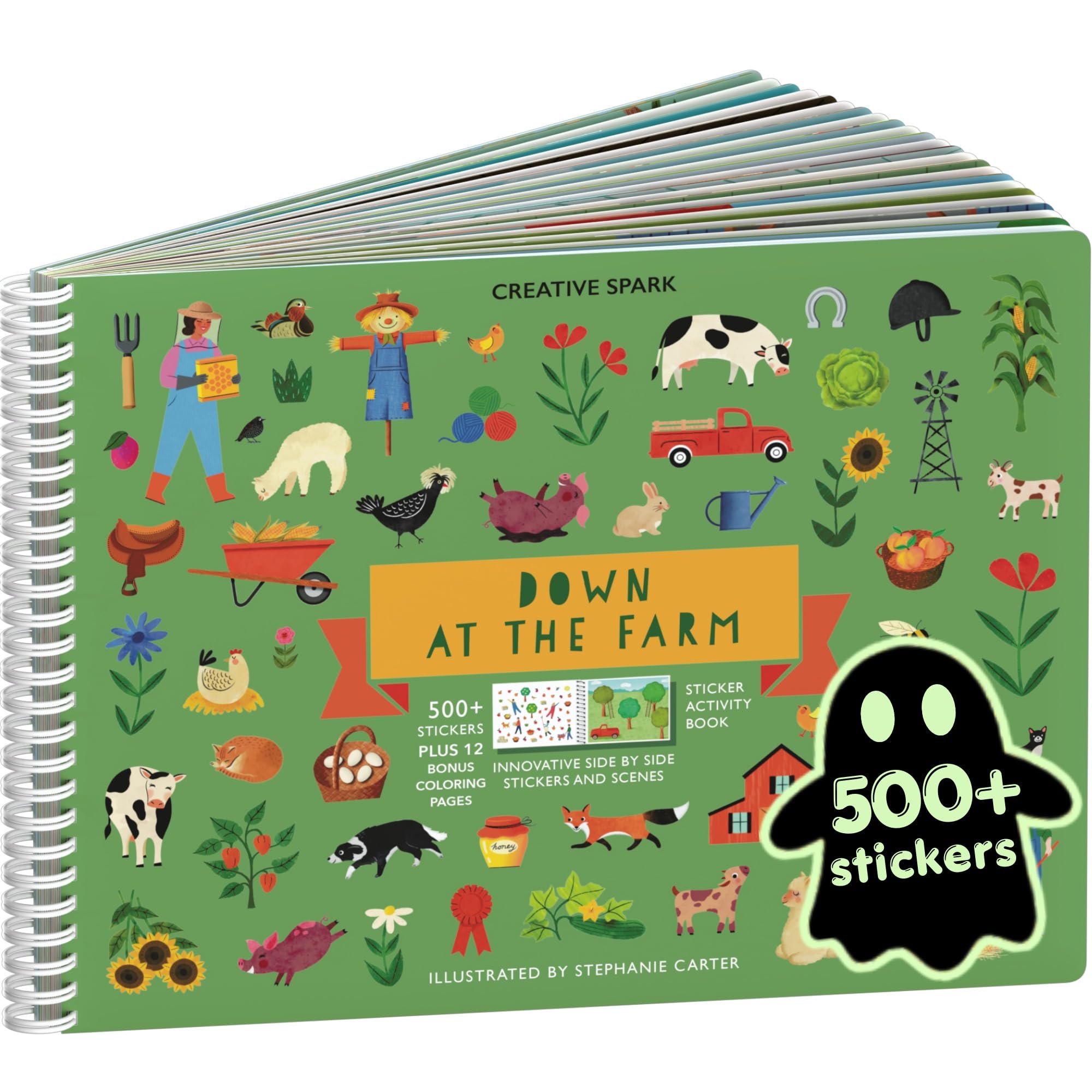 Cupkin Farm Animal Coloring &amp; Sticker Activity Book | 500+ Stickers