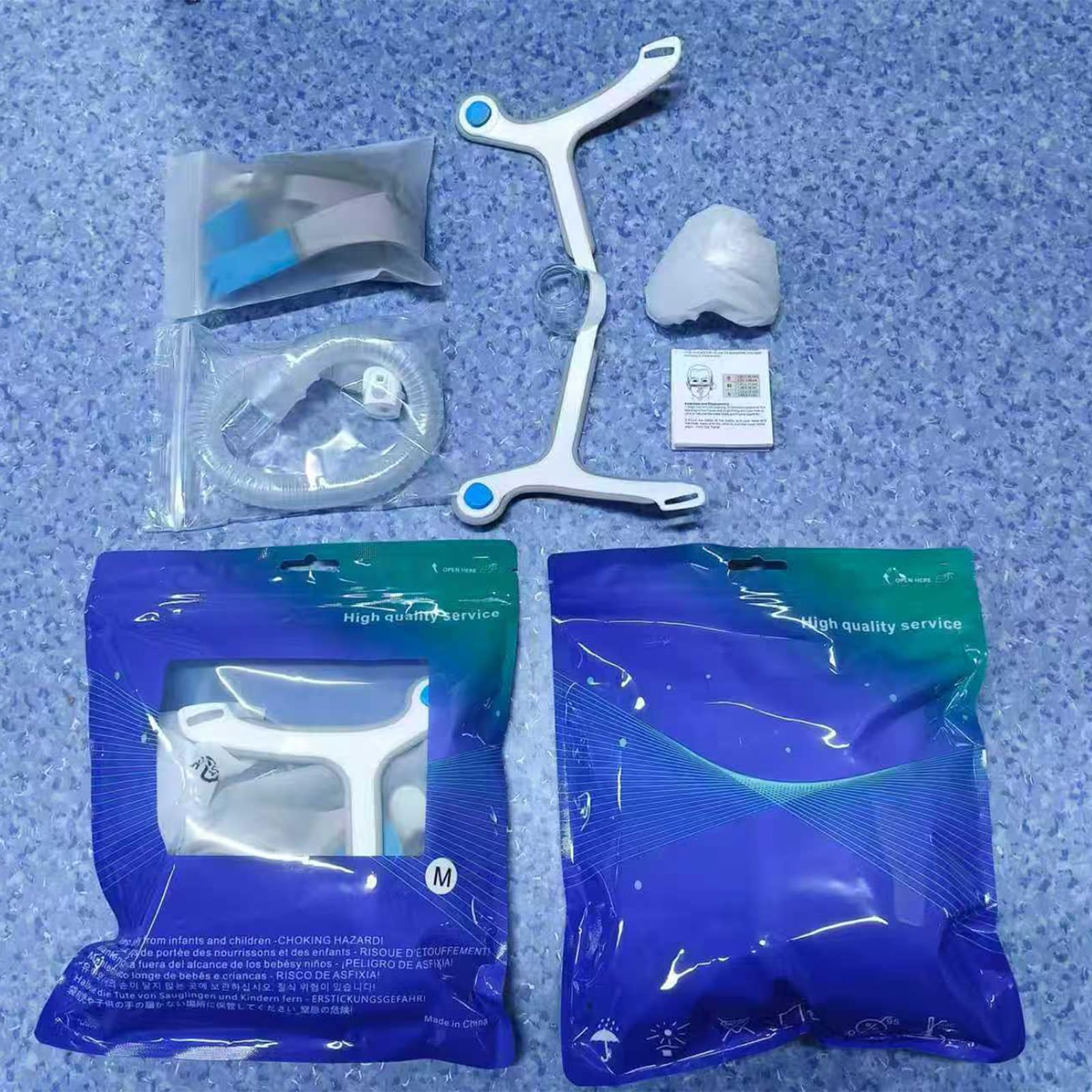 Sistemi maschere per ventilatori per macchine respiratorie nasali grado medico con design sicuro del copricapo per uso domestico e ospedaliero Ventilatore nasale