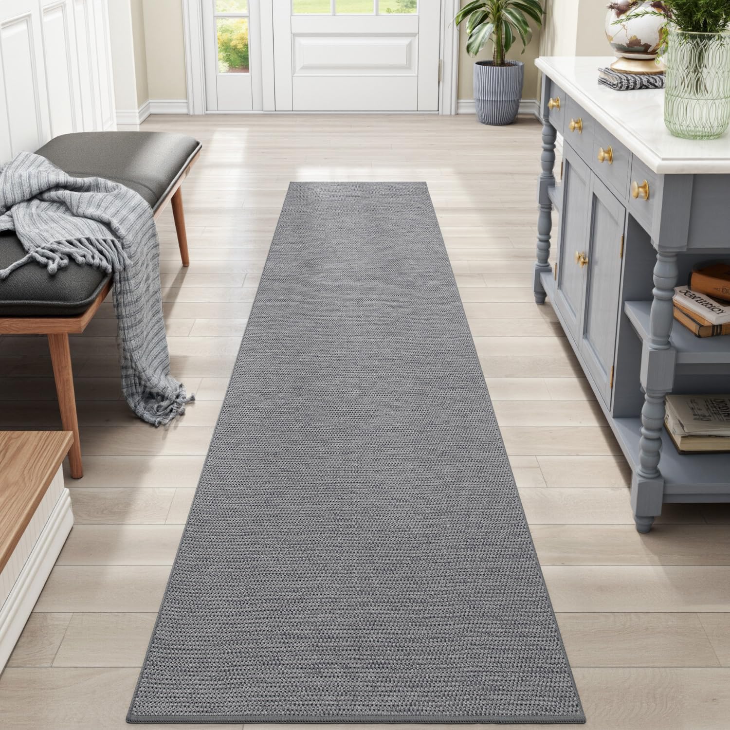 Tappeti Runner Tappeto Lungo per Corridoio Tappeto Cucina Lavabile, Tappeto Passatoia Corridoio Cucina Antiscivolo Tappetino Ingresso, Multiuso Corridoio Soggiorno Lavabile in Lavatrice 100 x 200 cm