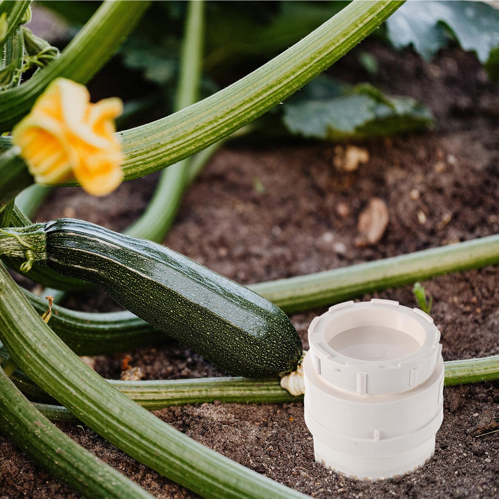 Abaodam Lombricompostera Subterránea de Plástico Duradero con Tapa Perforada Contenedor para Reciclaje de Residuos de Cocina y Verduras Compacto para Jardín y Compostaje Espacios